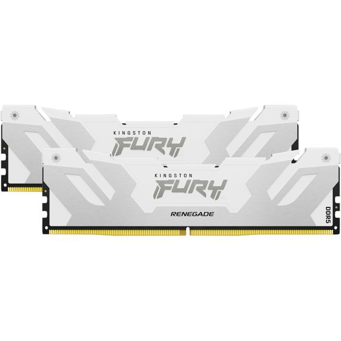 Модуль пам'яті для комп'ютера DDR5 48GB (2x24GB) 8000 MHz Renegade White/Silver Kingston Fury (ex.HyperX) (KF580C38RWK2-48) зображення 2