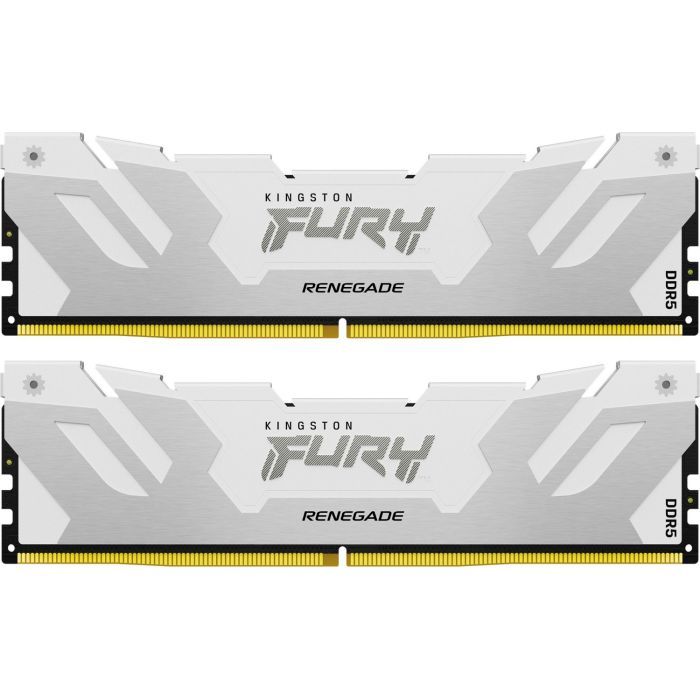 Модуль пам'яті для комп'ютера DDR5 48GB (2x24GB) 8000 MHz Renegade White/Silver Kingston Fury (ex.HyperX) (KF580C38RWK2-48) зображення 3