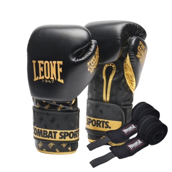 Боксерские перчатки Leone GN220 DNA Blue 16 унцій (GN220_Blue_16oz)