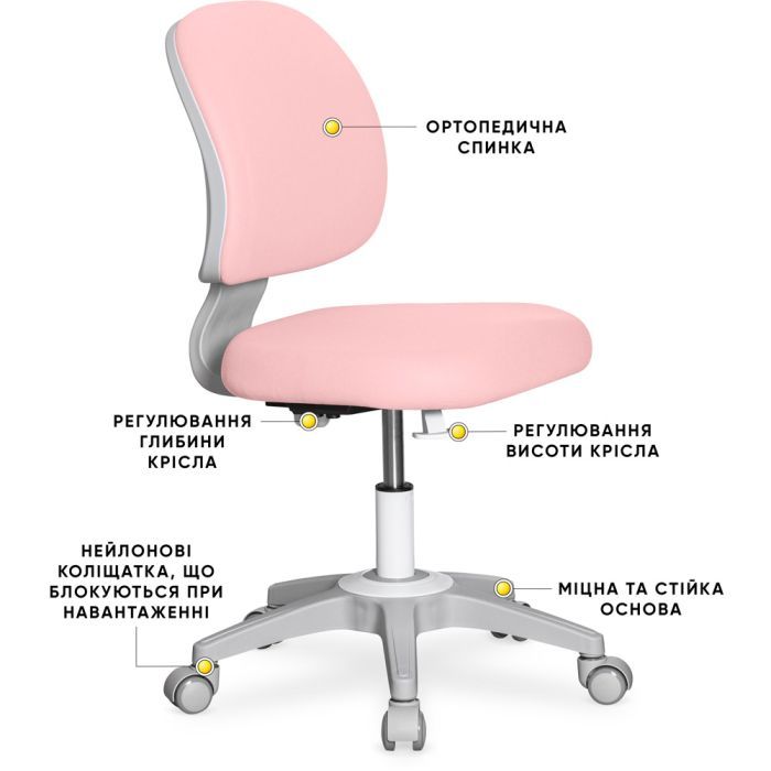 Дитяче крісло Evo-kids Limpi Pink (Y-212 KP) зображення 2