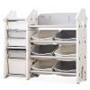 Детский стеллаж Mealux Dot White (KD-E194 White)
