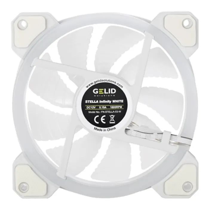 Кулер до корпусу Gelid Solutions Stella ARGB White 120mm (FN-STELLA-03-W) зображення 4