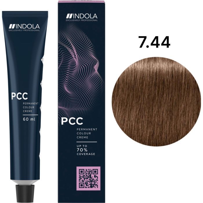 Краска для волос Indola Permanent Caring Color 7.35 – Средний блонд золотистый красное дерево (4045787932300) изображение 2