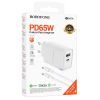 Зарядний пристрій BOROFONE BA87A 1xUSB-C PD65W + 1xUSB QC3.0 White (BA87A/65WW) зображення 3