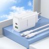 Зарядний пристрій BOROFONE BA87A 1xUSB-C PD65W + 1xUSB QC3.0 White (BA87A/65WW) зображення 4