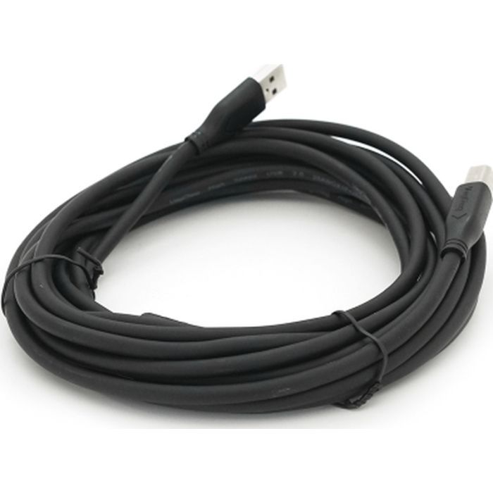 Кабель для принтера USB 2.0 AM/BM 5.0m ferrite black VEGGIEG (V-U207) изображение 2