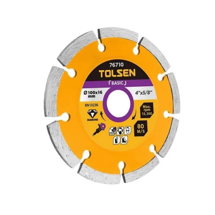 Круг отрезной Tolsen алмазный сегментный 125×22.2х7мм Basic (76713) > цены в Киеве и Украине Круг отрезной Tolsen алмазный сегментный 125×22.2х7мм Basic (76713)