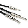Инсертный кабель RapcoHorizon Y-Cable 3.5mm TRS - TS 1/4" (3m) (YN1-P-10)