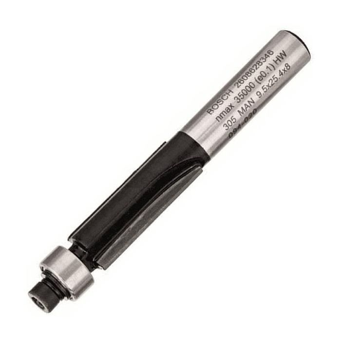 Фреза Bosch Professional для выборки заподлицо, Std, S8, D9.5, L25.4 (2.608.628.346)