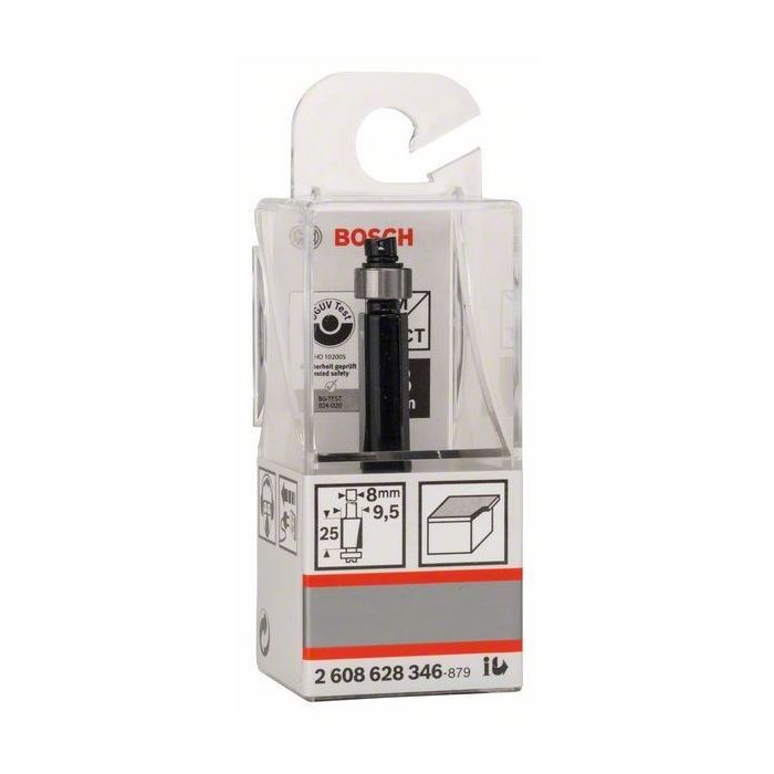 Фреза Bosch Professional для выборки заподлицо, Std, S8, D9.5, L25.4 (2.608.628.346) изображение 4