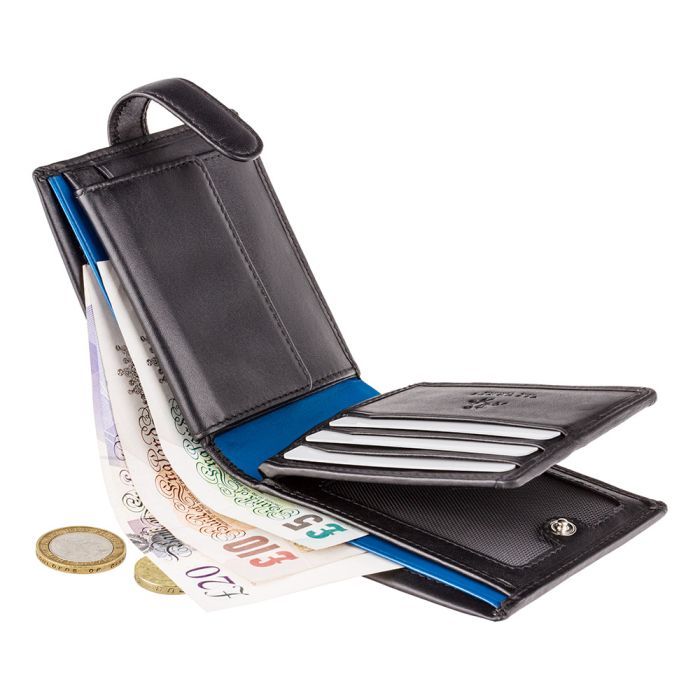Гаманець Visconti PM102 Leonardo з RFID Black Blue (PM102 BLK/BLUE) зображення 4