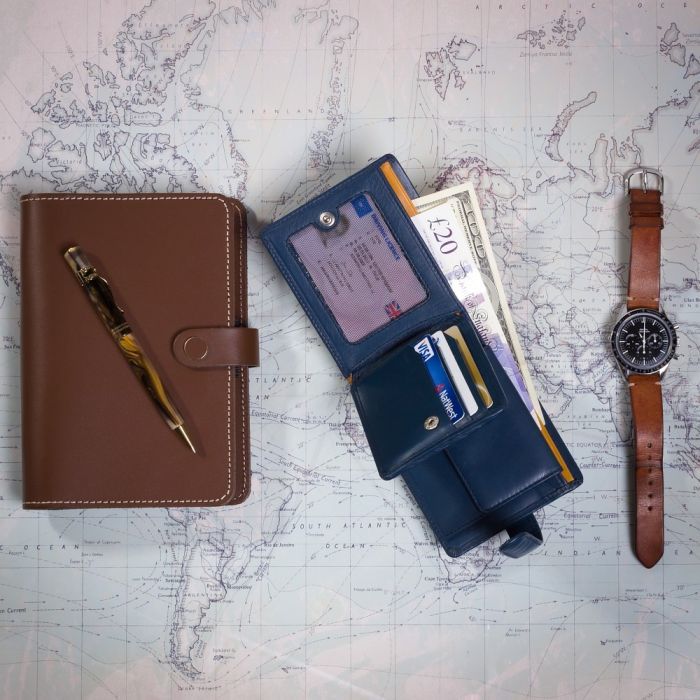 Гаманець Visconti PM102 Leonardo з RFID Black Blue (PM102 BLK/BLUE) зображення 5