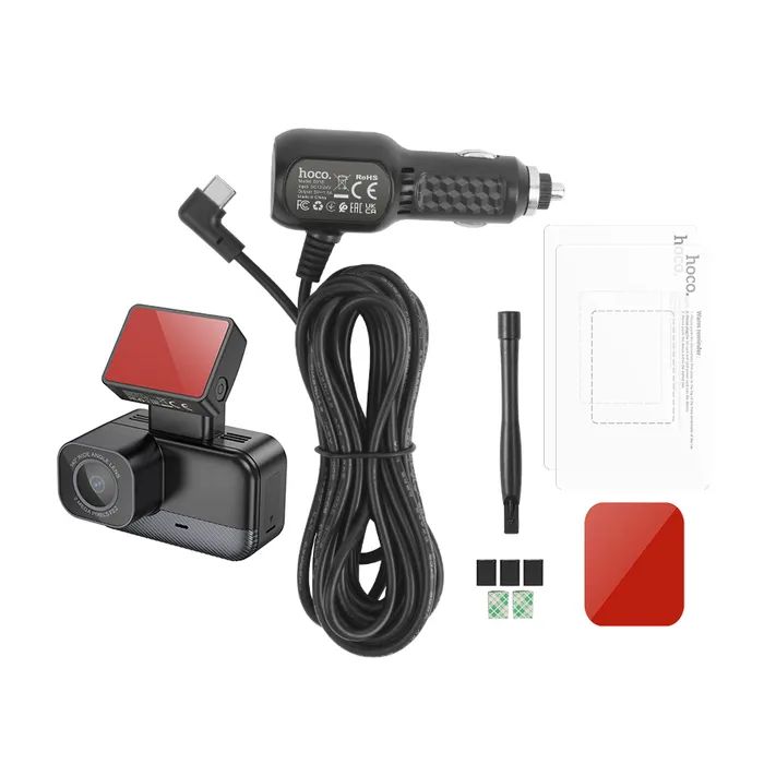 Відеореєстратор HOCO DV10 mini screen dashcam Black (6942007638630) зображення 4 Відеореєстратор HOCO DV10 mini screen dashcam Black (6942007638630) зображення 4