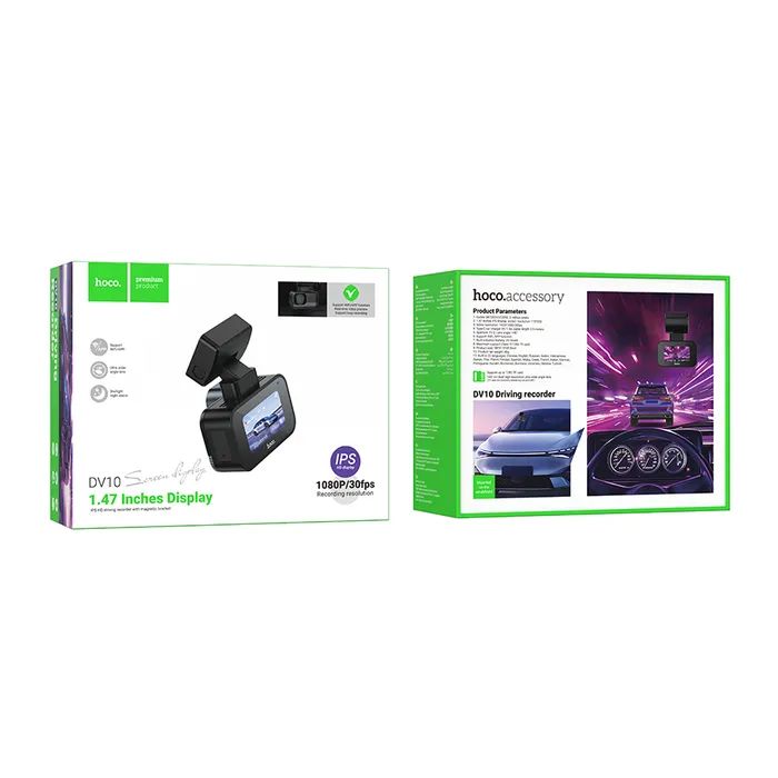 Відеореєстратор HOCO DV10 mini screen dashcam Black (6942007638630) зображення 7 Відеореєстратор HOCO DV10 mini screen dashcam Black (6942007638630) зображення 7