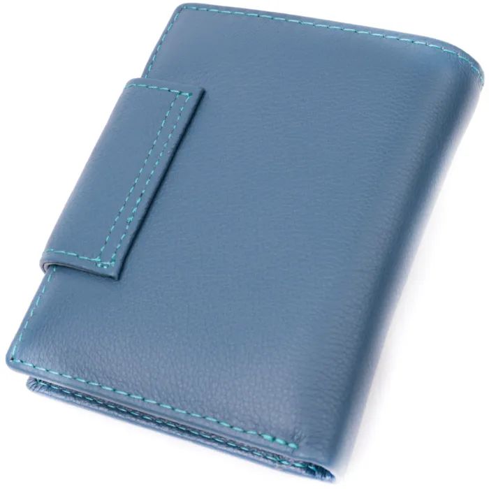 Гаманець ST Leather З натуральної шкіри Бірюзовий (19450) зображення 2