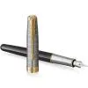 Ручка перьевая Parker SONNET 17 Metal & Black Lacquer GT  FP18 F (68 111) изображение 3