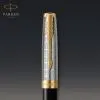 Ручка перьевая Parker SONNET 17 Metal & Black Lacquer GT  FP18 F (68 111) изображение 8