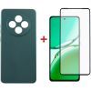 Чехол для мобильного телефона Dengos Oppo Reno12 F 4G Case Soft + Glass (Green) (DG-KM-156)