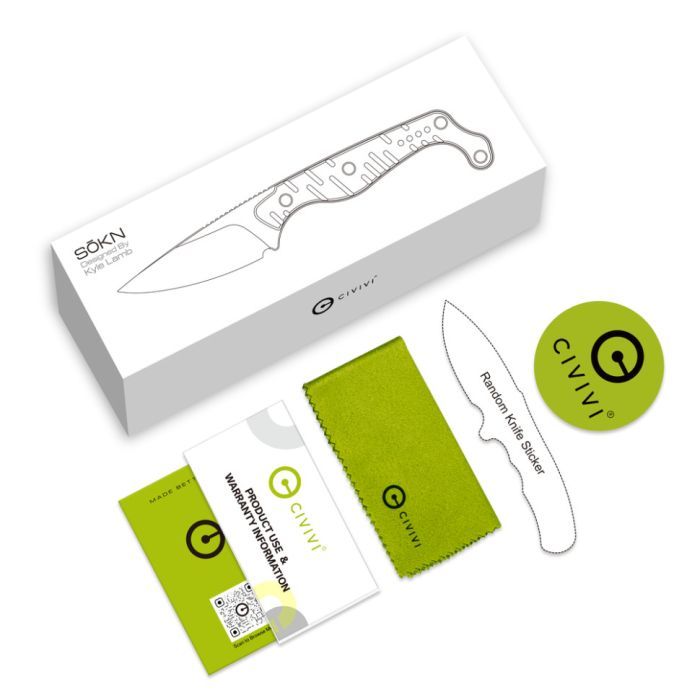 Нож Civivi SOKN, Satin, чорний G10 (C22027-1) изображение 9