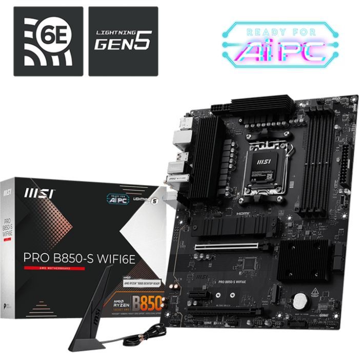 Материнська плата MSI PRO B850-S WIFI6E зображення 5