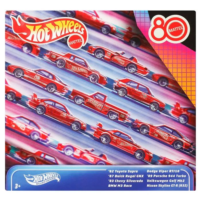 Машина Hot Wheels Тематичний набір з 8 машинок Hot Wheels 80 років драйву (JGK09) зображення 5