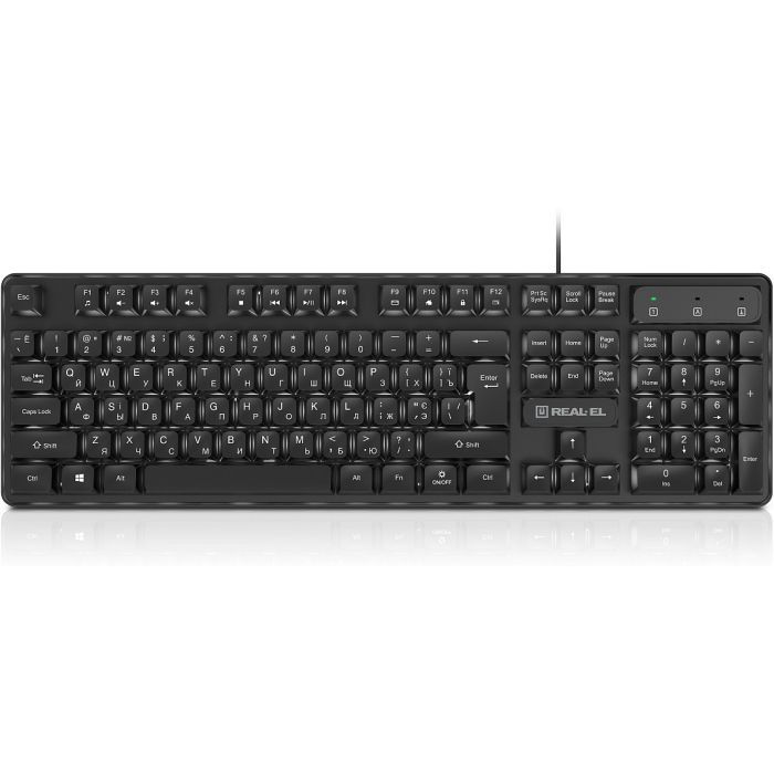 Клавиатура REAL-EL RK-7015 USB Black (EL123100049)