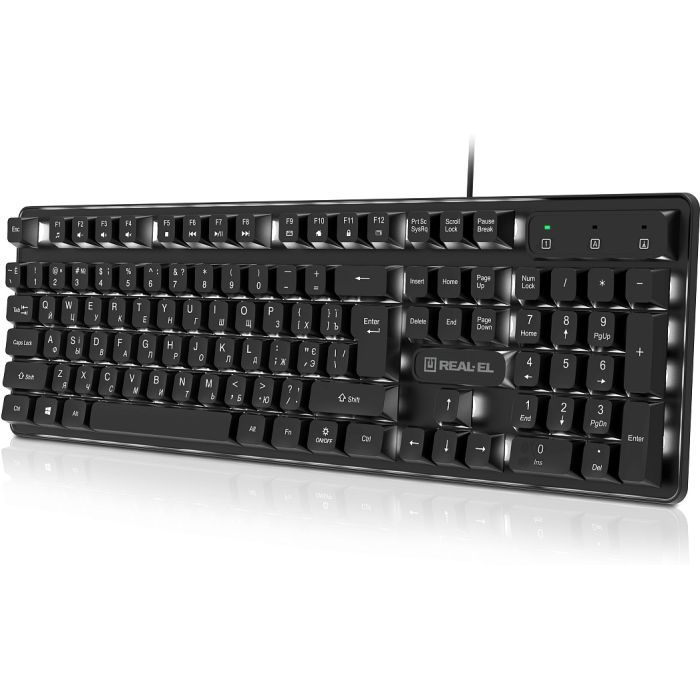 Клавиатура REAL-EL RK-7015 USB Black (EL123100049) изображение 6