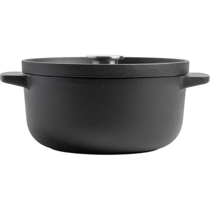 Каструля KitchenAid Matte Oven-to-table, чавунна з кришкою 3,3 л, чорна (CC004899-001) зображення 2