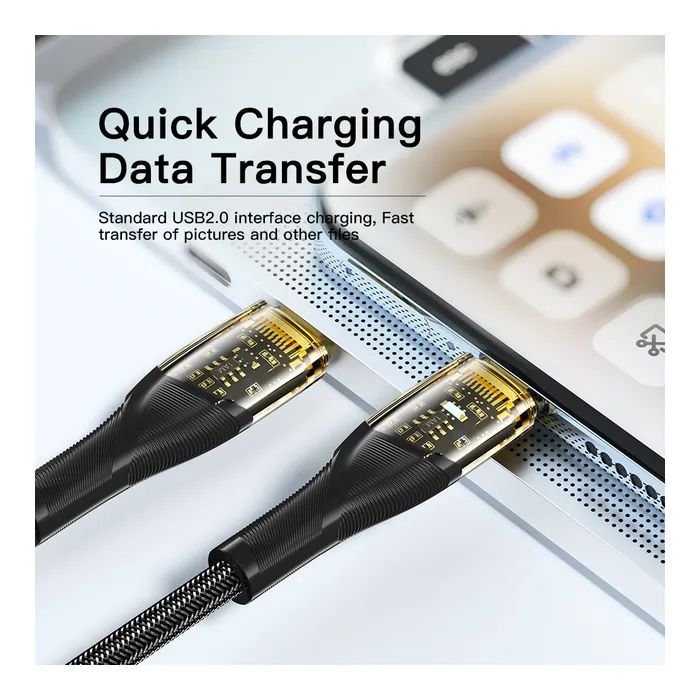 Дата кабель USB-C to USB-C 1.0m 100W blue Essager (EXCTT1-XJ03-P) изображение 6