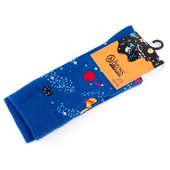 Носки детские Bross со звездами (1976-13B-blue)