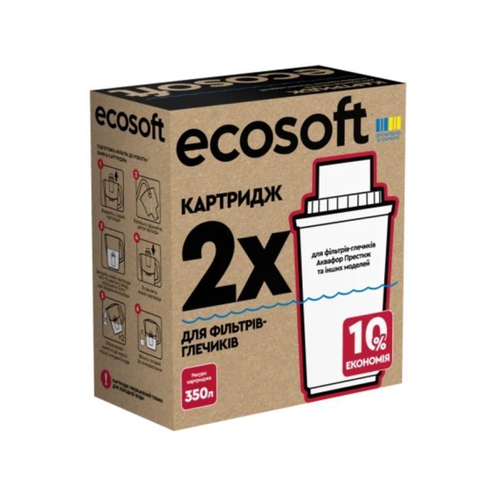 Картридж для фільтра глечика Ecosoft Аквафор 2шт (CRVK2AQRECO) зображення 2