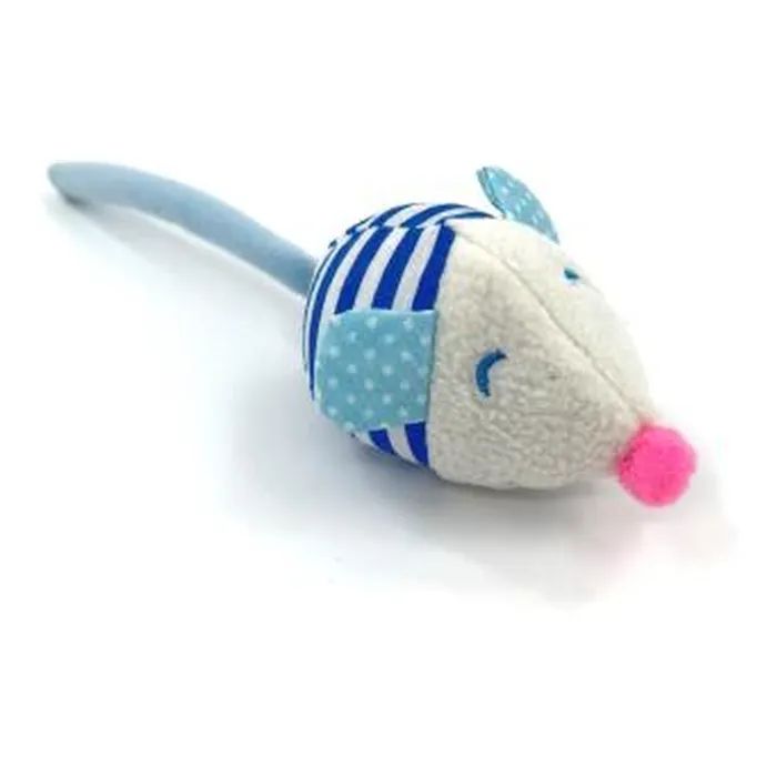 Іграшка для котів Hippie Pet Мишка середня синя 9 см (HIPCT2304059M)