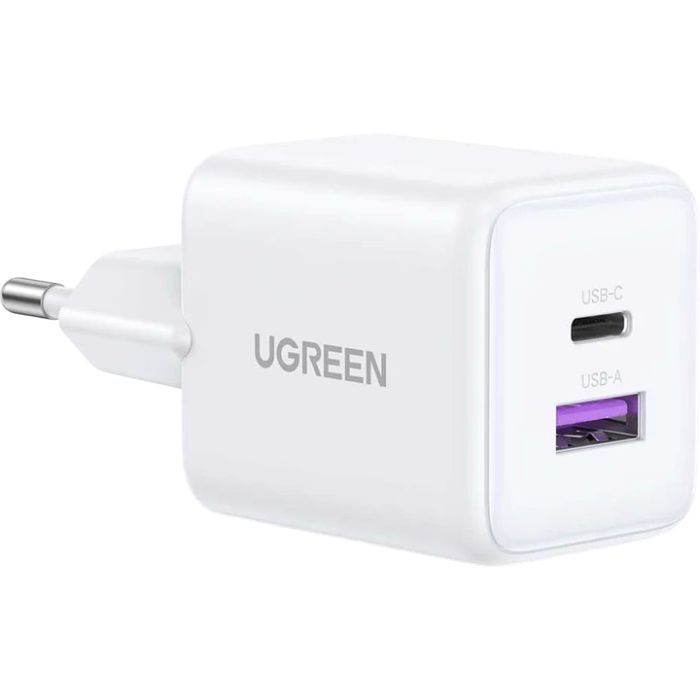 Зарядное устройство UGREEN USB + USB-C GaN 30W X516 black (65014)