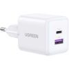 Зарядное устройство UGREEN USB + USB-C GaN 30W X516 white (65015)