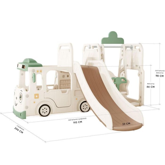 Игровая площадка Mealux Amber (KD-B010 White/Green) изображение 2