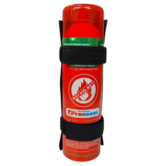 Огнетушитель PYROCOOL ВВПА-400 з текстильним кріпленням (04-046-IS)