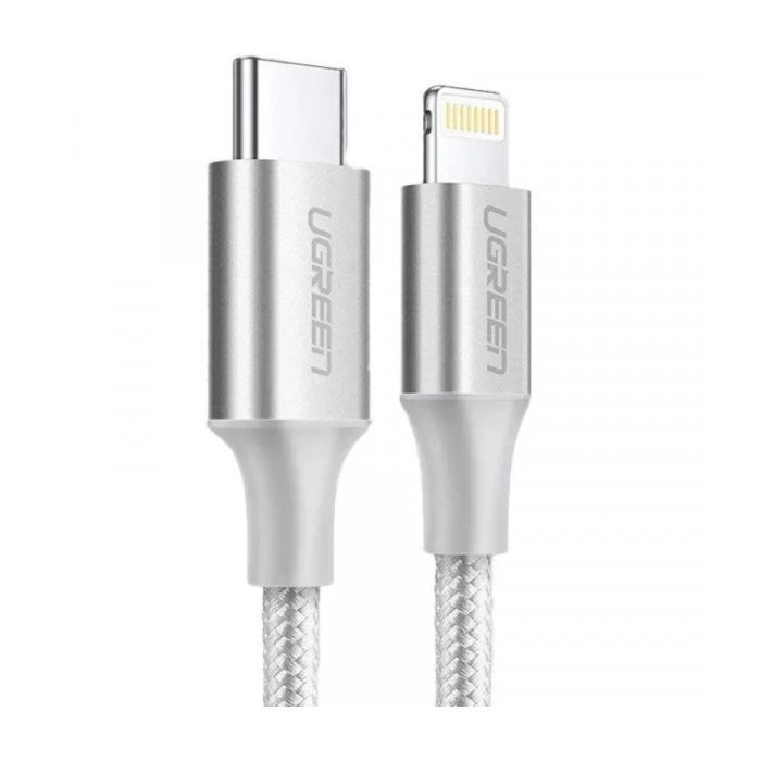 Дата кабель USB-C to Lightning 1.0m 3A 60W US304 black UGREEN (60759) изображение 2