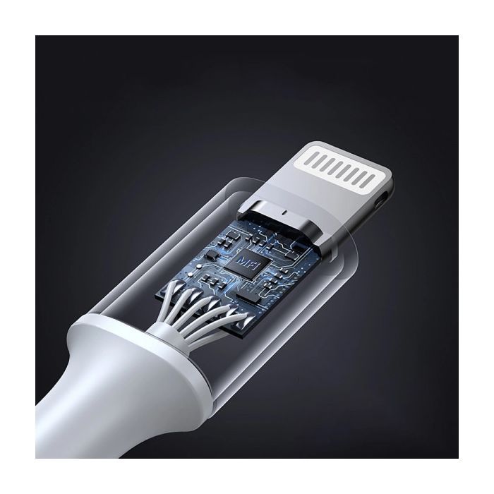 Дата кабель USB-C to Lightning 1.0m 3A 60W US304 black UGREEN (60759) изображение 5