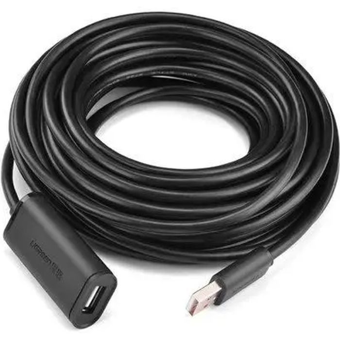 Дата кабель USB 2.0 AM to AF 10.0m Active black Ugreen (10321) изображение 4