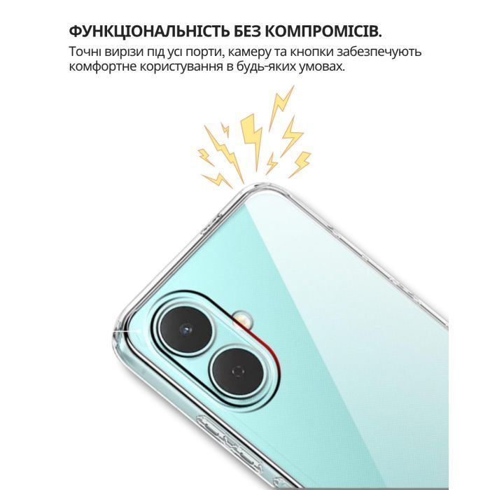 Чехол для мобильного телефона BeCover Silicone Tecno Spark Go 2 (KM4) Transparent (714682) изображение 3