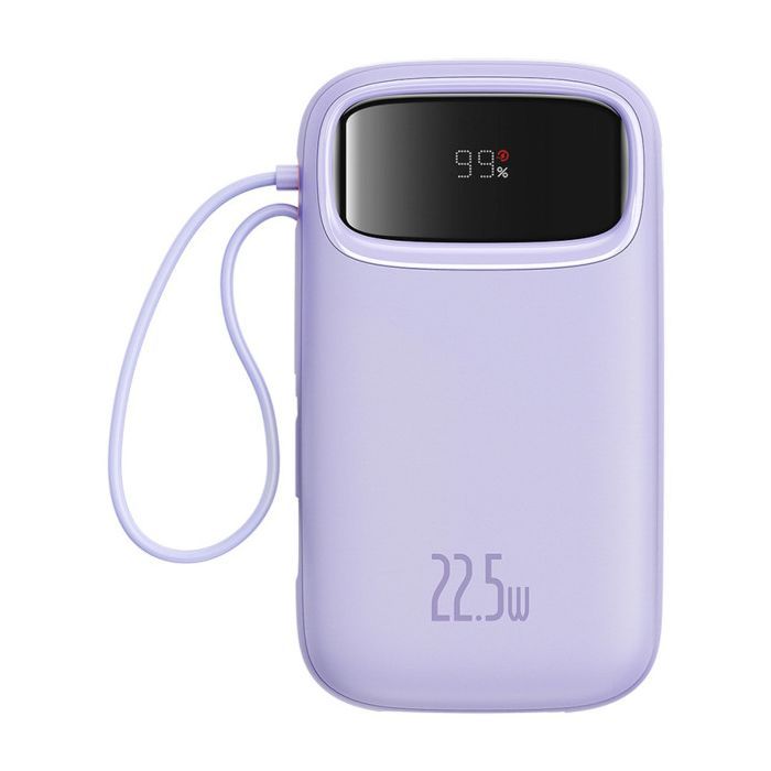 Батарея універсальна Baseus Qpow2 20000mAh 22.5W PD, QC/3.0, Purple (P10055002513-00)