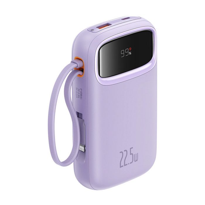 Батарея універсальна Baseus Qpow2 20000mAh 22.5W PD, QC/3.0, Purple (P10055002513-00) зображення 2