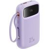 Батарея універсальна Baseus Qpow2 20000mAh 22.5W PD, QC/3.0, Purple (P10055002513-00) зображення 2