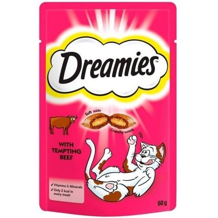 Ласощі для котів Dreamies з яловичиною 60 г (4008429037948)