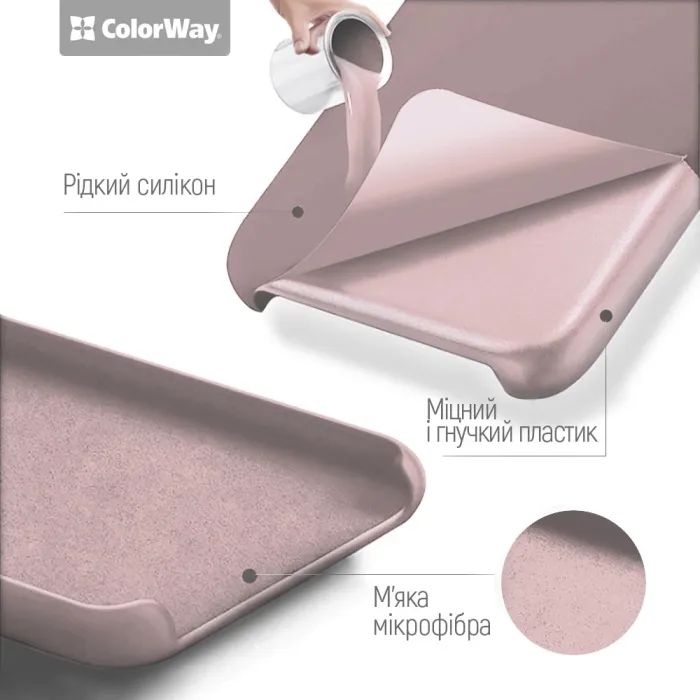 Чохол до мобільного телефона ColorWay Liquid Silicone Xiaomi Redmi Note 15 Pro Grey (CW-CLSXRN15P-GY) зображення 4