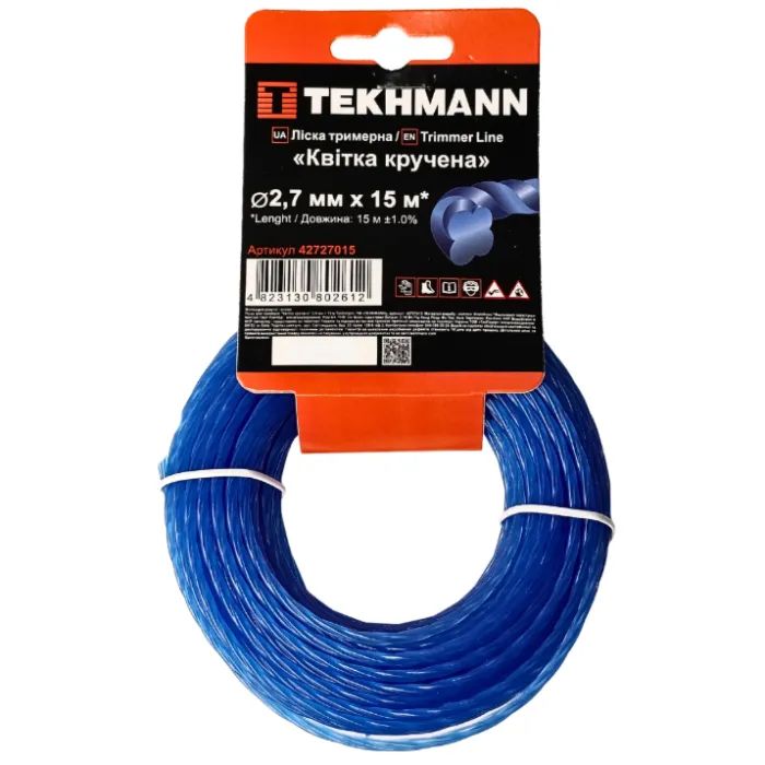 Жилка косильная Tekhmann "Цветок крученый" 2,7 мм × 15 м (42727015)
