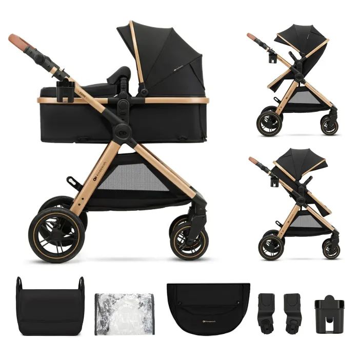 Коляска Kinderkraft 2 в 1 Esme Black (KSESME00BLK2000) (5902533929665)