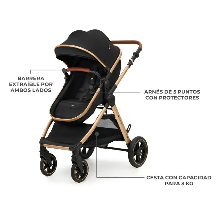Коляска Kinderkraft 2 в 1 Esme Black (KSESME00BLK2000) (5902533929665) зображення 3