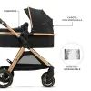 Коляска Kinderkraft 2 в 1 Esme Black (KSESME00BLK2000) (5902533929665) зображення 5