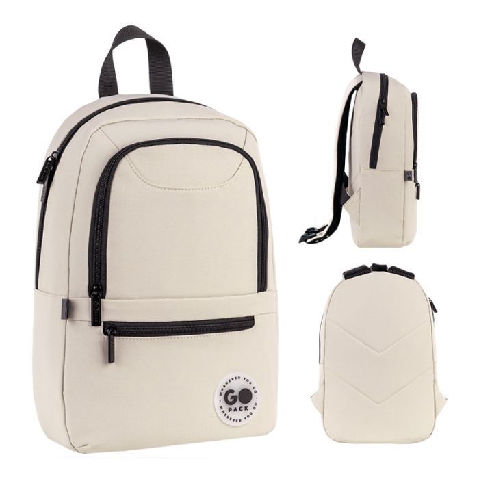 Рюкзак школьный GoPack Education Teens 119S бежевий (GO26-119S-3)